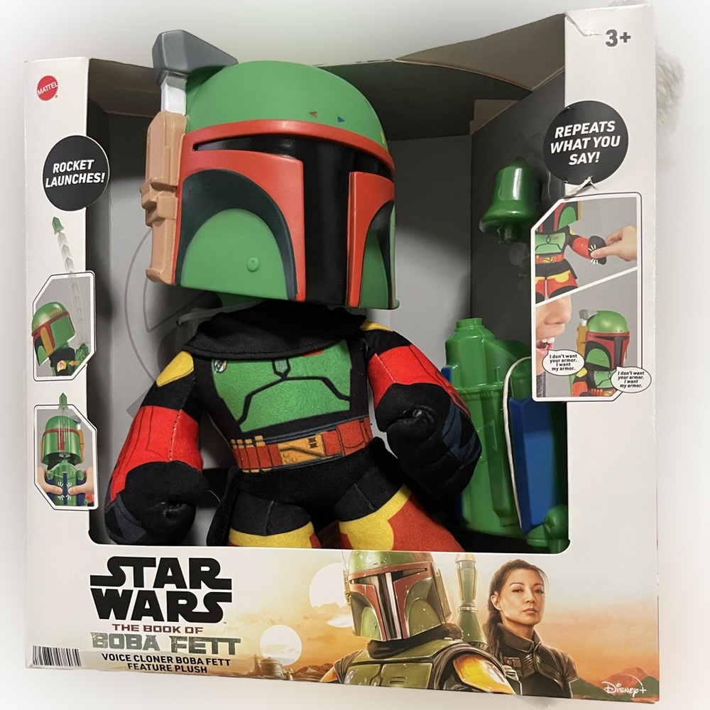 STAR WARS The Book of Boba Fett Voice Cloner Boba Fett Plush Toy